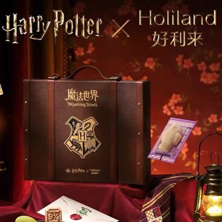 Holiland x Harry Potter gift box The Wizarding World presents 6 pieces of Hogwarts pastries ขนมเค้ก ขนมเปี๊ยะแฮร์รี่ แท้