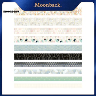 &lt;moonback&gt; เทปวาชิ มีกาวในตัว สําหรับสมุดภาพ 10 ม้วน