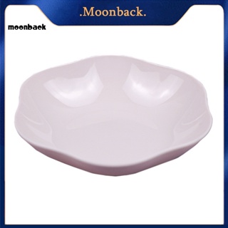 &lt;moonback&gt; จานพลาสติก กันลื่น ล้างทําความสะอาดได้ สําหรับใส่ขนมหวาน ใช้ในชีวิตประจําวัน