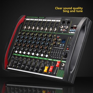 Zhongcheng Tec Digital Sound Mixer 8 Channel Bluetooth Transmission USB Board Console for Studio Stage Live Streaming 100 to 240V ซื้อทันที เพิ่มลงในรถเข็น