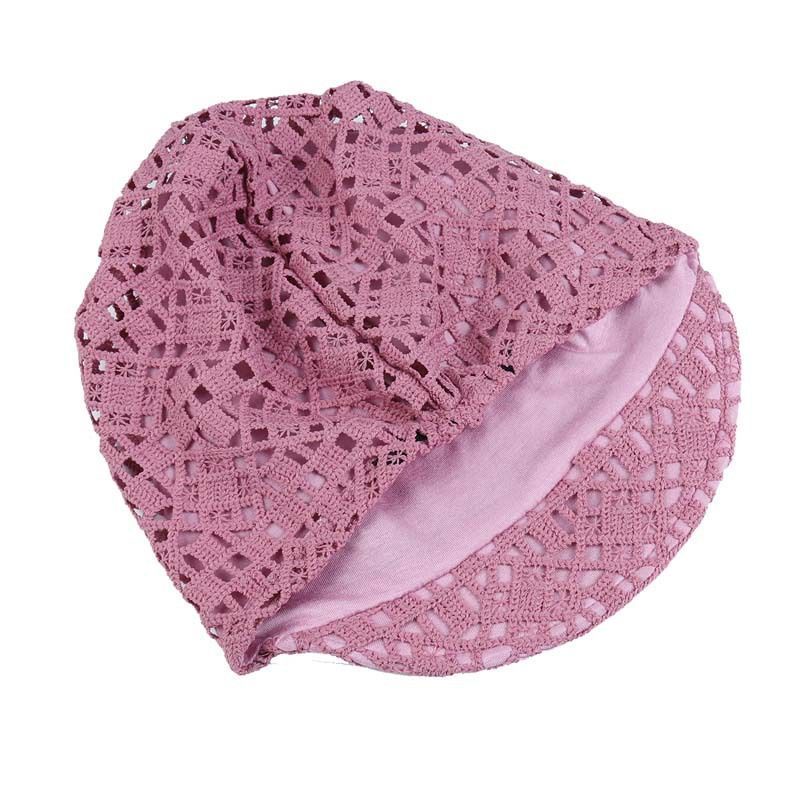 ฤดูใบไม้ผลิฤดูร้อน Double-Layer Hollow ดอกไม้ Soft-Brimed Peaked หมวกฤดูใบไม้ผลิฤดูใบไม้ร่วงหัวใหญ่เส้นรอบวง Pield HEAD หมวกหัวล้านฝาครอบผมสีขาวหมวกผู้หญิง ราคา ถูกที่สุด ดีลบีเคเค แกลเลอรีภาพที่ 7