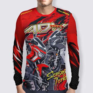 พร้อมส่ง! [เสื้อรถจักรยานยนต์ ผู้ชาย / เสื้อยืด Honda-adv 150] | การระเหิด | เสื้อกีฬาแขนสั้น ลายทีม Jersey | เสื้อเชิ้ต สําหรับผู้ชาย | Blckkrtl