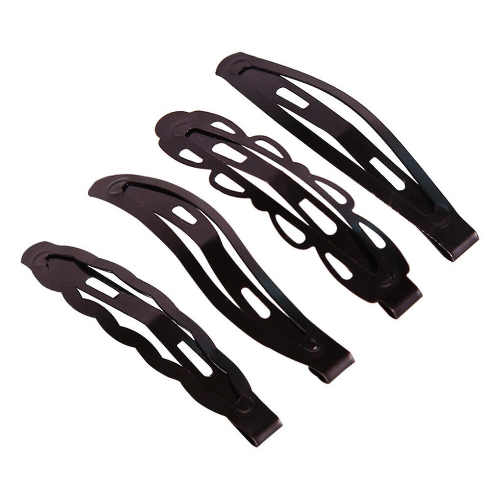 กิ๊บติดผม อุปกรณ์ทำผม สีดำ (12 ชิ้น ในแพ็ค) Black Hair Clip (12 Pcs in Pack) SKU-07696 ราคา ถูกที่สุด ดีลบีเคเค แกลเลอรีภาพที่ 4
