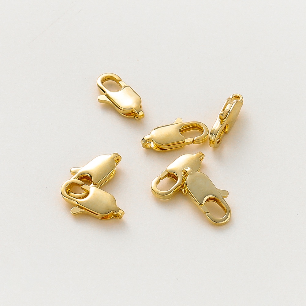 St. kunkka ตะขอก้ามปู ทองแท้ 18K 5-8 มม. 801 สําหรับสร้อยข้อมือ สร้อยคอ 10 ชิ้น