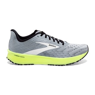 Brooks Hyperion Tempo รองเท้าวิ่งถนน ผู้ชาย สีเทาเขียว แบบหน้าปกติ