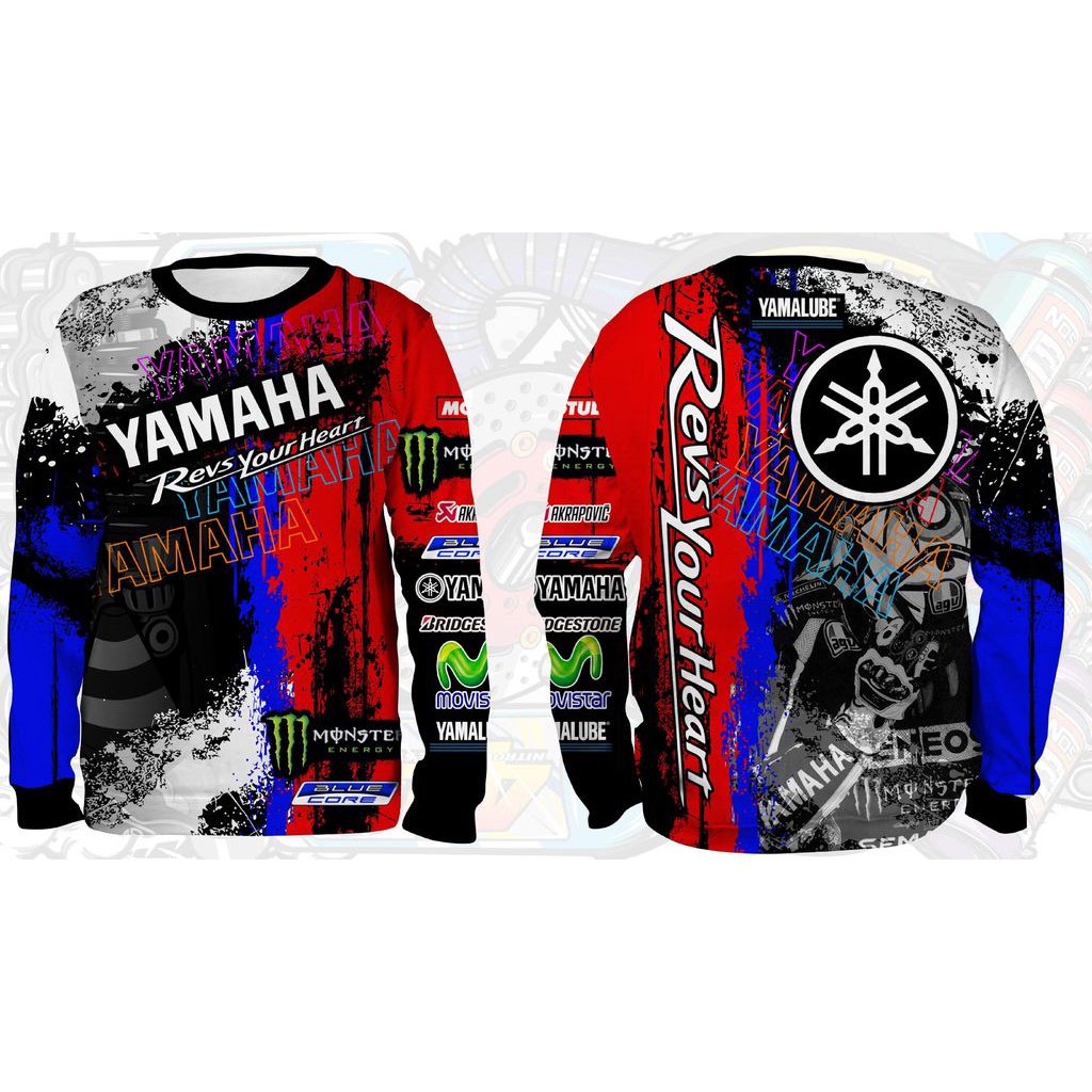ใหม่ เสื้อเชิ้ตแขนยาว ลาย Yamaha Grudge Design 1 สําหรับขี่รถจักรยานยนต์