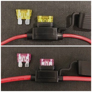 ฐานฟิวส์ DC กันน้ำ 20A 50A ใช้กับฟิวส์Standard In-Line fuse holder (พร้อมส่งจากไทย !!)