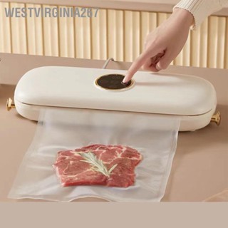 Westvirginia267 เครื่องซีลสูญญากาศอาหาร Compact Vacuum Sealer โหมดถนอมอาหารแห้งชื้น