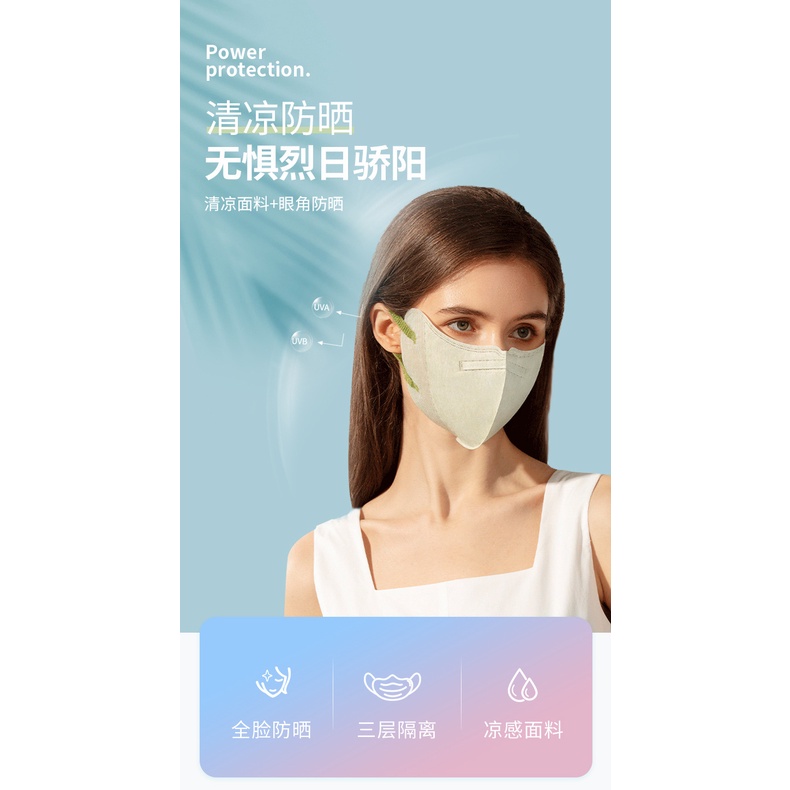 หน้ากาก ป้องกันรังสียูวี 3D น้ําหนักเบา ใส่สบาย แฟชั่นฤดูร้อน สําหรับผู้ชาย และผู้หญิง 50 ชิ้น