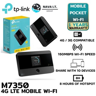 COINSคืน15%⚡FB9JMZV6⚡ TP-LINK M7350 4G LTE MOBILE WI-FI POCKET WI-FI ใส่ซิม (LTE-ADVANCED MOBILE WI-FI) รับประกัน 1 ปี