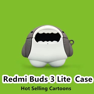 【imamura】เคสหูฟัง แบบนิ่ม ลายการ์ตูนฉลาม สําหรับ Redmi Buds 3 Lite 3 Lite