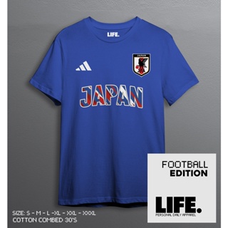 oversize T-shirt เสื้อยืด พิมพ์ลาย Japan World Cup Qatar 2022 30s ของแท้ S-5XL