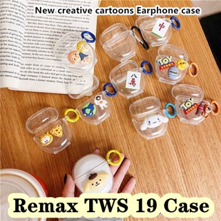 พร้อมส่ง! เคสหูฟัง แบบใส ลายนักบินอวกาศ สําหรับ Remax TWS 19