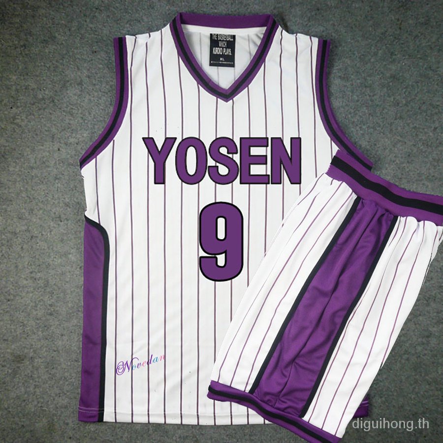 【พร้อมส่ง】ชุดยูนิฟอร์มคอสเพลย์ Kuroko no Basuke Murasakibara Atsushi Jersey 9 12 กางเกงขาสั้น สําหรั