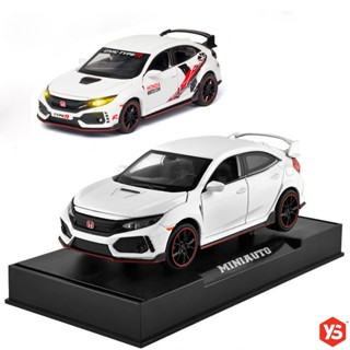 โมเดลรถเหล็ก 🔥HONDA CIVIC🔥 FK8 TYPE R โมเดลรถยนต์ 1/32 รถโมเดลเหล็ก รถเหล็กโมเดลโมเดลรถ ของขวัญ