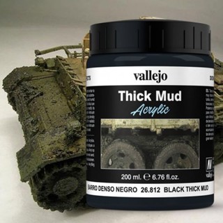 Vallejo 26.812 Black Thick Mud 200ml.