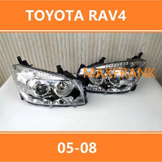 ฝาครอบไฟหน้ารถยนต์ แบบแมนนวล สําหรับ Toyota RAV4 05-08  HEADLAMP  HEADLIGHT  /HEADLAMP COVER  LENS HEAD LAMP FRONT LIGHT（Manual Operation,HALOGEN LAMP ,NOT HID）ไฟหน้า​ /เลนส์ไฟหน้า/ไฟหน้าสําหรับ/ไฟท้าย