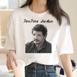 เสื้อยืด พิมพ์ลายมังงะ Pedro Pascal สไตล์ญี่ปุ่น ฮาราจูกุ สําหรับผู้หญิง y2k