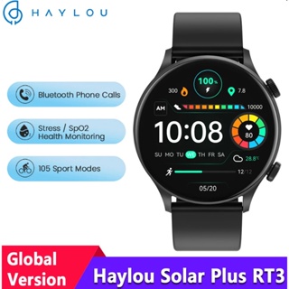 Haylou Solar Plus RT3 นาฬิกาข้อมือสมาร์ทวอทช์ หน้าจอ AMOLED 1.43 นิ้ว เชื่อมต่อบลูทูธ เหมาะกับเล่นกีฬา