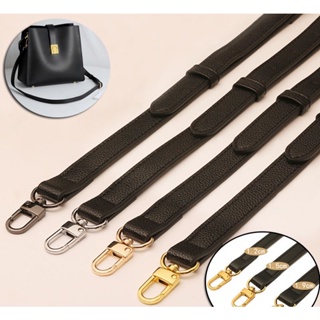 สายสะพายกระเป๋าหนังแท้ หนัง PU ปรับได้ ปรับระดับได้ Leather Shoulder Sling Strap Replacement