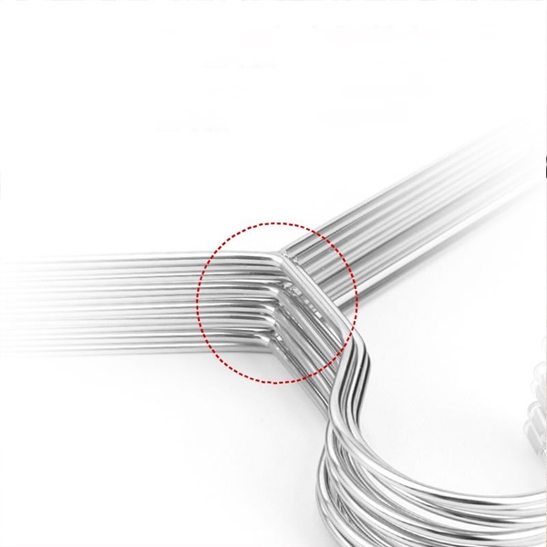 ไม้แขวนเสื้อ สแตนเลส 40/45ซม (10/40ชิ้น) เหมาะแขวนกางเกง เสื้อ ผ้าขนหนู รองเท้า คุณภาพดี แข็งแรง ทนทาน ไม้แขวน ไม้แขวนผ้ - รูปที่ 5