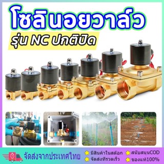 โซลินอยด์วาล์ว1/2(4หุน) วาล์วไฟฟ้า วาล์วน้ำ วาล์วลม 12v 24V 220VAC ทองเหลือง2W160-15แบบปกติป พร้อมส่ง