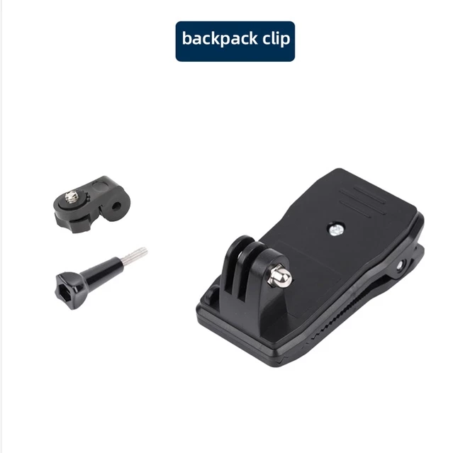 อุปกรณ์เสริมชุดสําหรับ insta360 X5/X4/3/X2/GOPRO Hero13/12/11/10/9/8/ACTION 5PRO/4/3 คลิปกระเป๋าเป้สะพายหลัง Quick Release Head Mount สายรัดข้อมือ สายรัดหน้าอก thumbnail 8