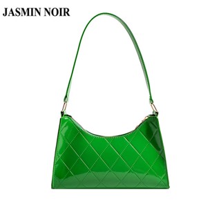 Jasmin NOIR กระเป๋าสะพายไหล่ กระเป๋าถือ หนัง PU ประดับเพชร แฟชั่นสําหรับสตรี