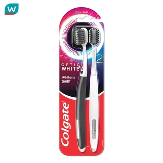 Colgate คอลเกต เเปรงสีฟัน อ๊อพติค ไวท์ เเพ็ค 2 ชิ้น