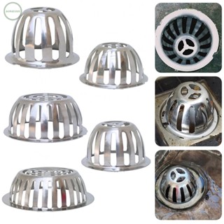 GORGEOUS~1 * Stainless Silver Balcony Drainage Roof Round Floor Drain Cover Rain Pipe Cap