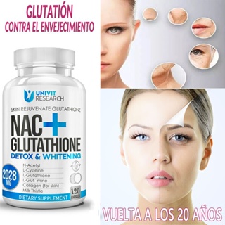 Glutathione กลูต้า สูตรเข้มข้น 2028 mg ต่อต้านริ้วรอยต่อต้านอนุมูลอิสระไวท์เทนนิ่งแคปซูล - 60/120 ชิ้น