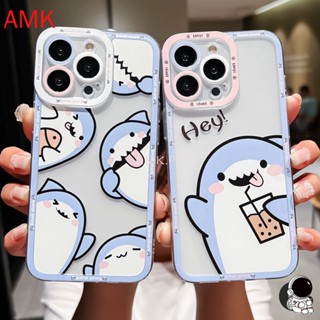 เคสโทรศัพท์มือถือใส ลายฉลามน่ารัก สําหรับ AMK Tecno Spark 6 Go 2023 Infinix smart 7 Zero x Hot 30 30i note 12 g96 5 6 20 20s 10 pro 12i 11s 11 10S play nfc hd plus 5g GNCTSY