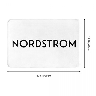 Nordstrom (2) พรมเช็ดเท้า ผ้าสักหลาด กันลื่น ดูดซับน้ําได้ดี แห้งเร็ว สําหรับห้องน้ํา ห้องนั่งเล่น โซฟา ห้องนอน 16x24 นิ้ว พร้อมส่ง