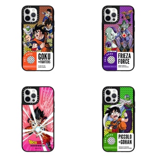 เคสโทรศัพท์มือถือแบบแข็ง เคลือบกระจก ลาย Dragonball Z Casetify สําหรับ iPhone 14 13 12 11 Pro Max Plus