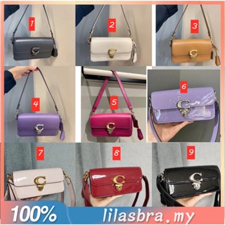 Coach Studio Baguette CE331 CE761 CE764 กระเป๋าสะพายผู้หญิง กระเป๋าถือ ปิดฝาพับ วัสดุหนังวัว แฟชั่นที่ซับซ้อ331 761 764