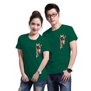 เสื้อยืดสกรีน 3หมาแมวหนู น่ารัก 5สี เสื้อยืดวินเทจ ผ้าCotton100% ใส่สบาย