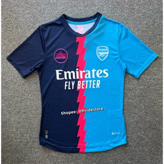 เสื้อกีฬาแขนสั้น ลายทีมอาร์เซนอล 22 23 Arsenal Prematch ชุดเยือน