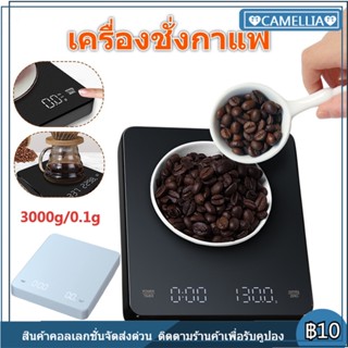 เครื่องชั่งกาแฟพร้อมตัวจับเวลา หยดความแม่นยำสูง หน่วยหน้าจอ LED พร้อม Backlit(g/oz/m)