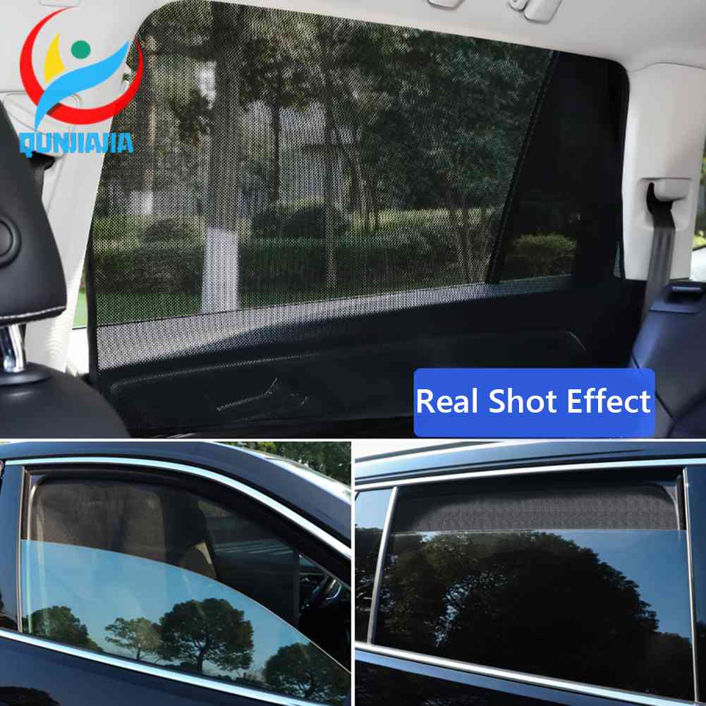 ม่านบังแดดแม่เหล็ก ป้องกันรังสียูวี ผ้าตาข่าย สําหรับติดหน้าต่างรถยนต์ เหมาะกับฤดูร้อน - รูปที่ 7