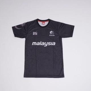 เสื้อยืด คอกลม สีดํา สไตล์มาเลเซีย