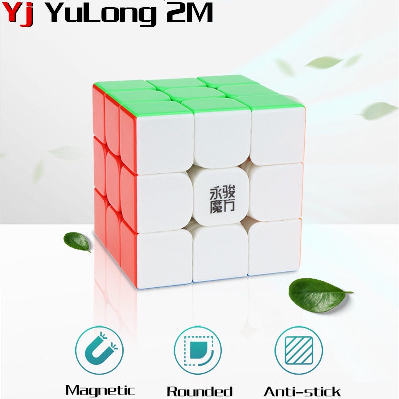 Yongjun Yulong V2 M 2X2X2 3x3x3 4X4X4 5X5X5 6X6X6 7X7X7 Magnetic Magnet Speed Cube Puzzle Profession