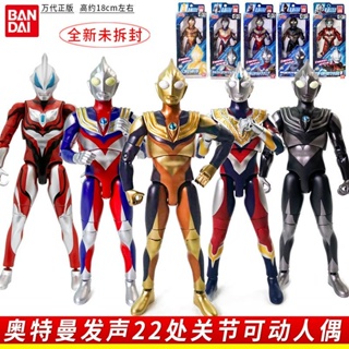 Bandai โมเดลตุ๊กตาฟิกเกอร์ Ultraman Voice Whole Body 22 Places Multi-Joint Super Movable Diga Gate Aix HOR0