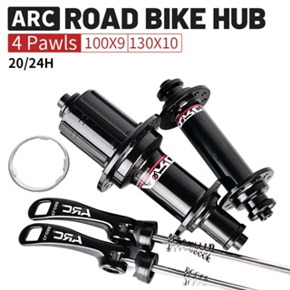 Arc ดุมล้อจักรยาน 4 pawls 48 clicks Front 100 Rear 130 NBK Bearing Hub 20 24 Holes V brake Ultralight 280g 8-11S