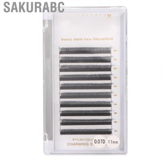 Sakurabc Lashes Clusters  3D Fanning 10 Rows 11mm Length Neatly Arranged Extension  Lightweight  for Makeup for Girls