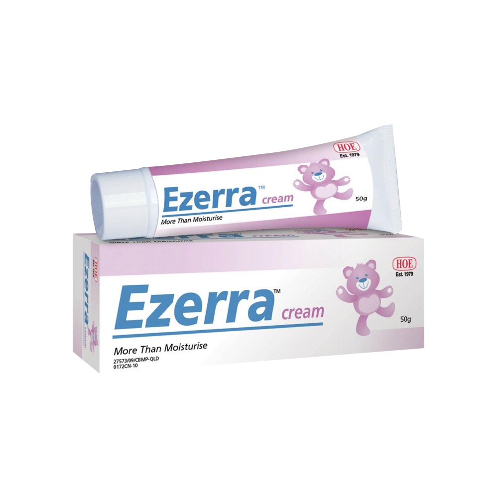 Ezerra Cream อีเซอร์ร่า ครีม ขนาด 50 กรัม ลดอาการผิวแห้งคัน อักเสบ ฟื้นบำรุงผิว อ่อนโยน ปลอดภัยสำหรับเด็ก
