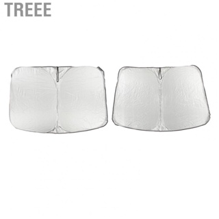 Treee Windshield Sunshade  Simple Installation Front Window Sunshade Cover Foldable Blocking UV Rays Easy To Store Heat Insulation  for Cars