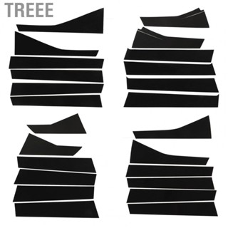 Treee Window Pillar Post Cover   Scratch Glossy Black Effective Protection PC Pillar Post Trim  for Car