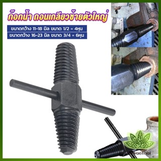 Lawan ก๊อกน้ำ ถอนเกลียวซ้ายตัวใหญ่ ใช้ถอดก๊อกน้ำ4 หุน 6 หุน ที่หักคา  Screw Bolt Extractor