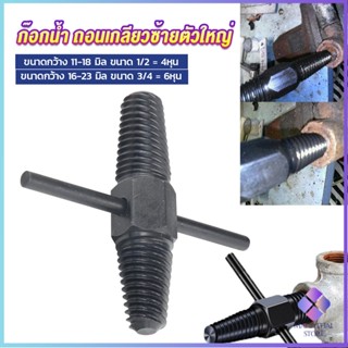 Mahathai ก๊อกน้ำ ถอนเกลียวซ้ายตัวใหญ่ ใช้ถอดก๊อกน้ำ4 หุน 6 หุน ที่หักคา  Screw Bolt Extractor