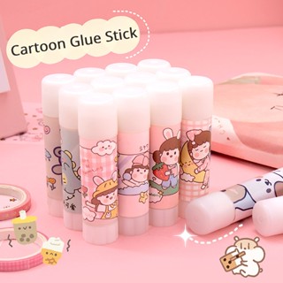 แท่งกาว ลายการ์ตูนน่ารัก / ความหนืดสูง แท่งกาวแฮนด์เมด DIY สําหรับเด็กอนุบาล นักเรียน กาวแข็ง / อุปกรณ์การเรียน เครื่องเขียนสํานักงาน